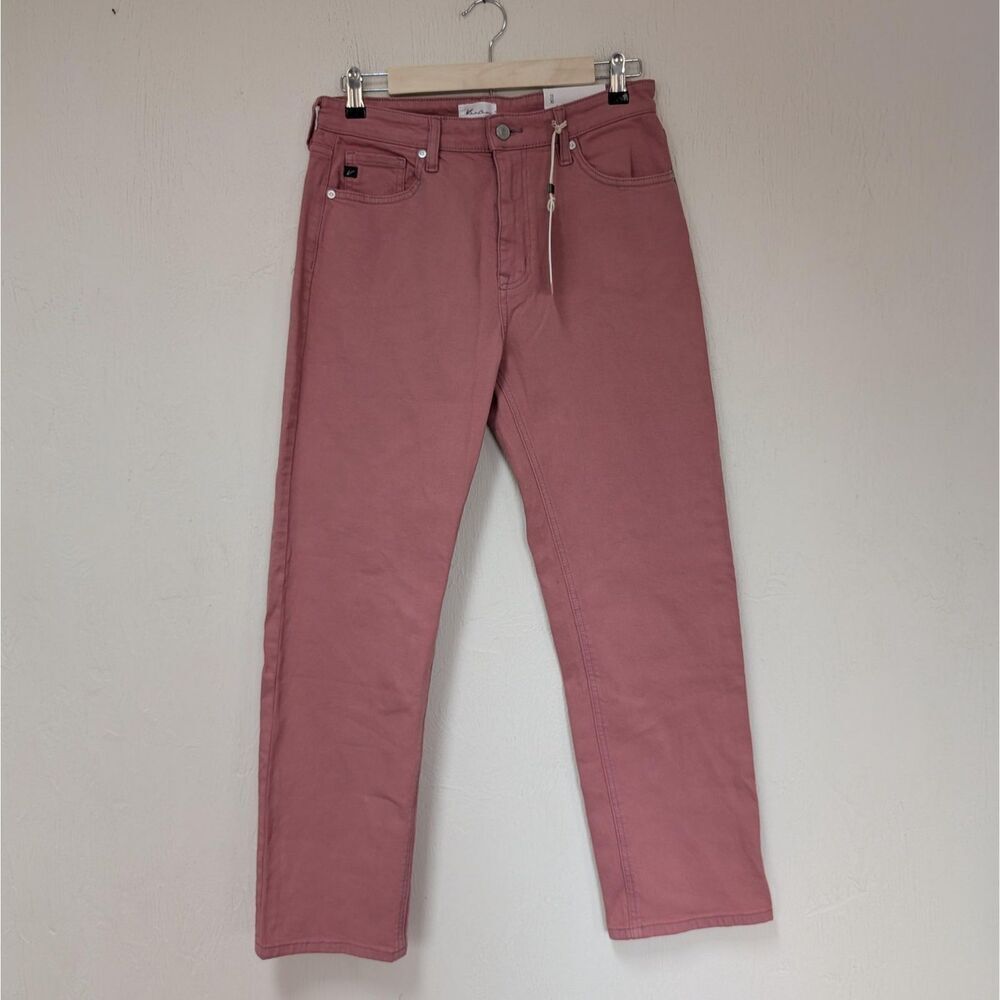 KanCan Jeans Pink Ultra High Rise 90s Straight Denim Size 13/30 NWT